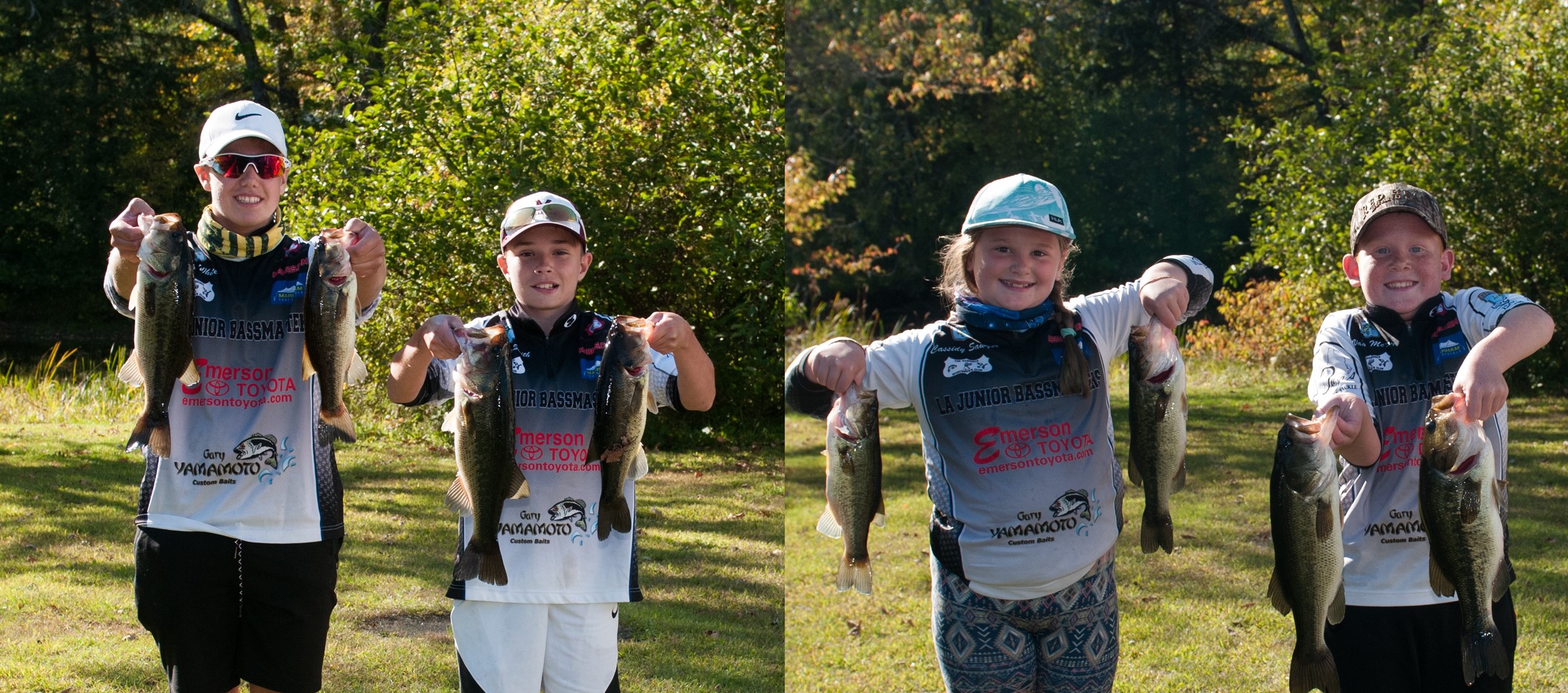 2019 Junior Bassmaster Teams advancing to the Bassmaster Junior Championship!